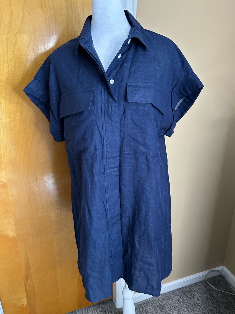 Banana Republic Navy Blue Short Sleeve dress